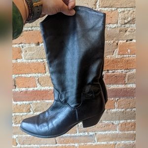 Black Leather Boots